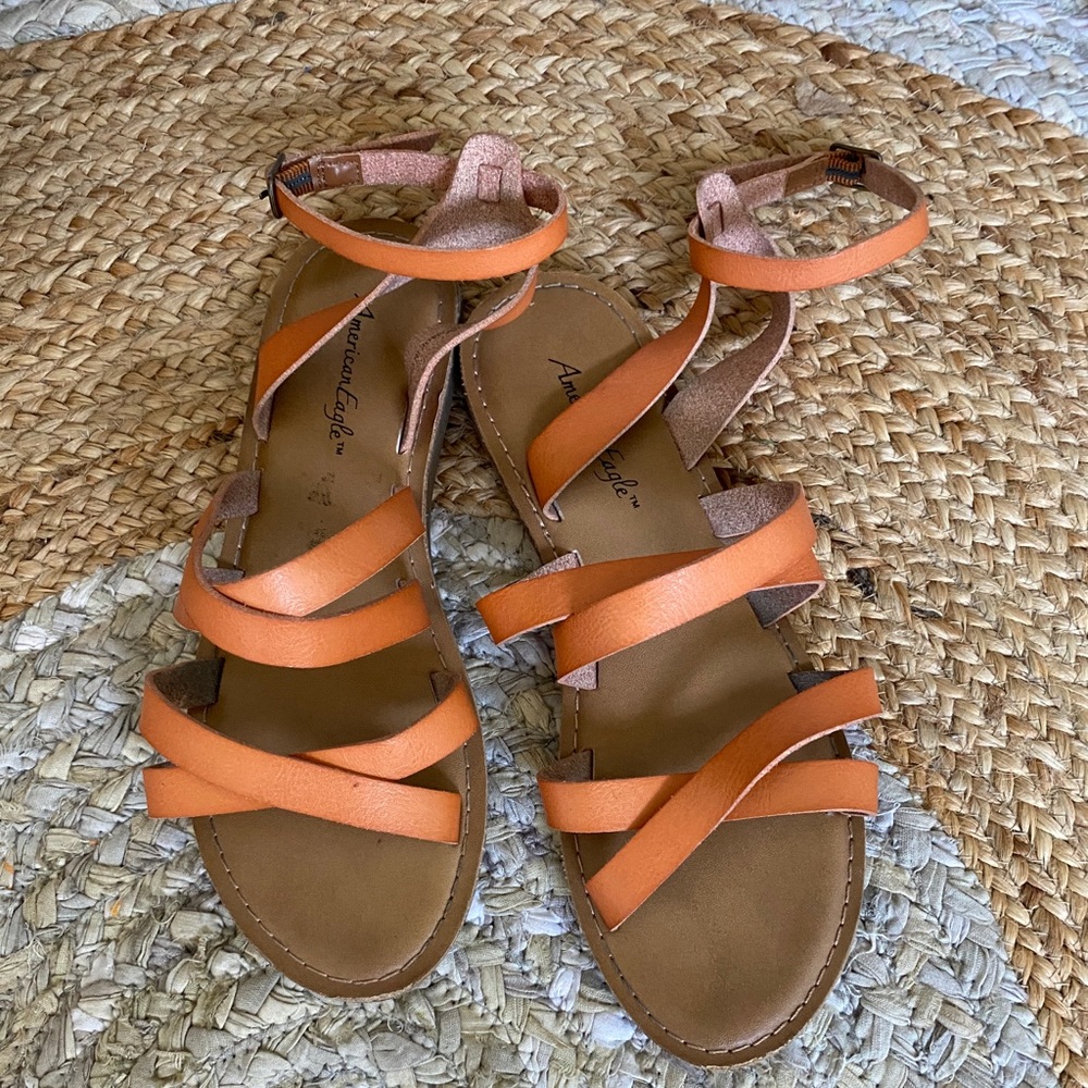 American Eagle Ankle Wrap Sandal 7